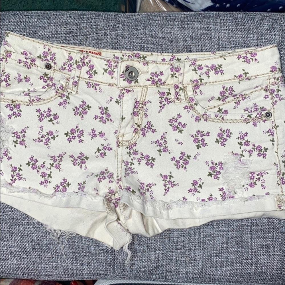 White Jean Shorts in great condition